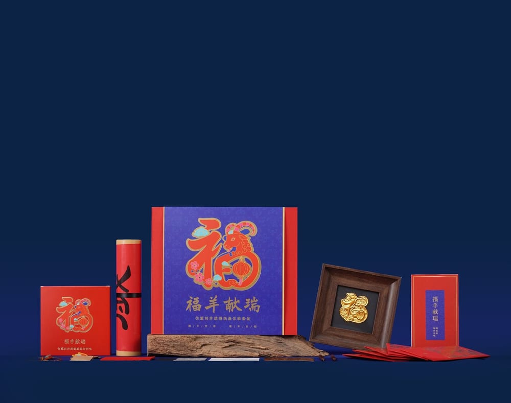 福羊献瑞·非遗錾刻体验礼盒 图 2